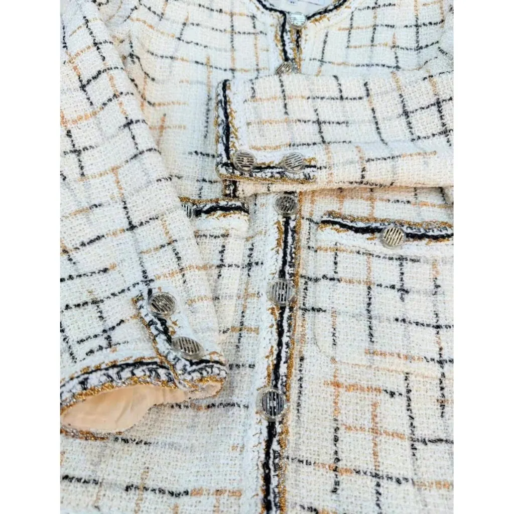 Chanel La Petite Veste Noire Tweed Jacket MultiColor Tweed Very good - Inside View