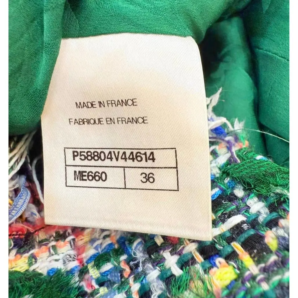 Chanel Cotton Dress MultiColor Cotton Very good - Back View
