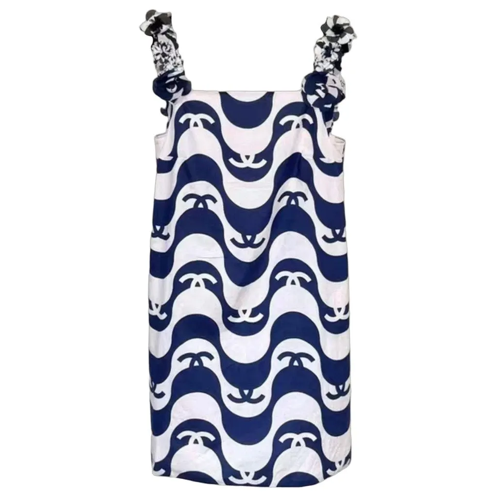 Chanel Cotton Dress MultiColor Cotton Very good - Front View