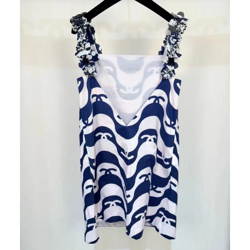 Chanel Cotton Dress MultiColor Cotton Very good - Back View