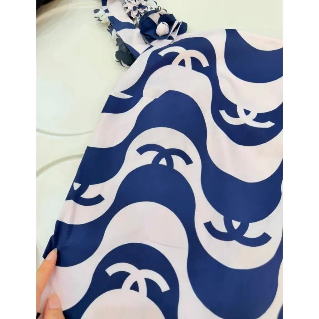 Chanel Cotton Dress MultiColor Cotton Very good - Model View