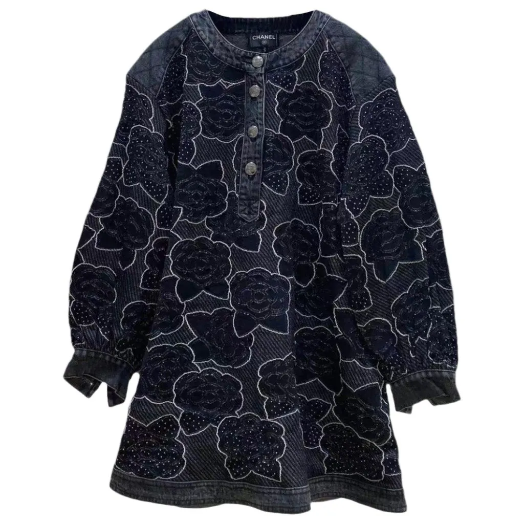 Chanel Cotton Dress MultiColor Cotton Very good - Front View