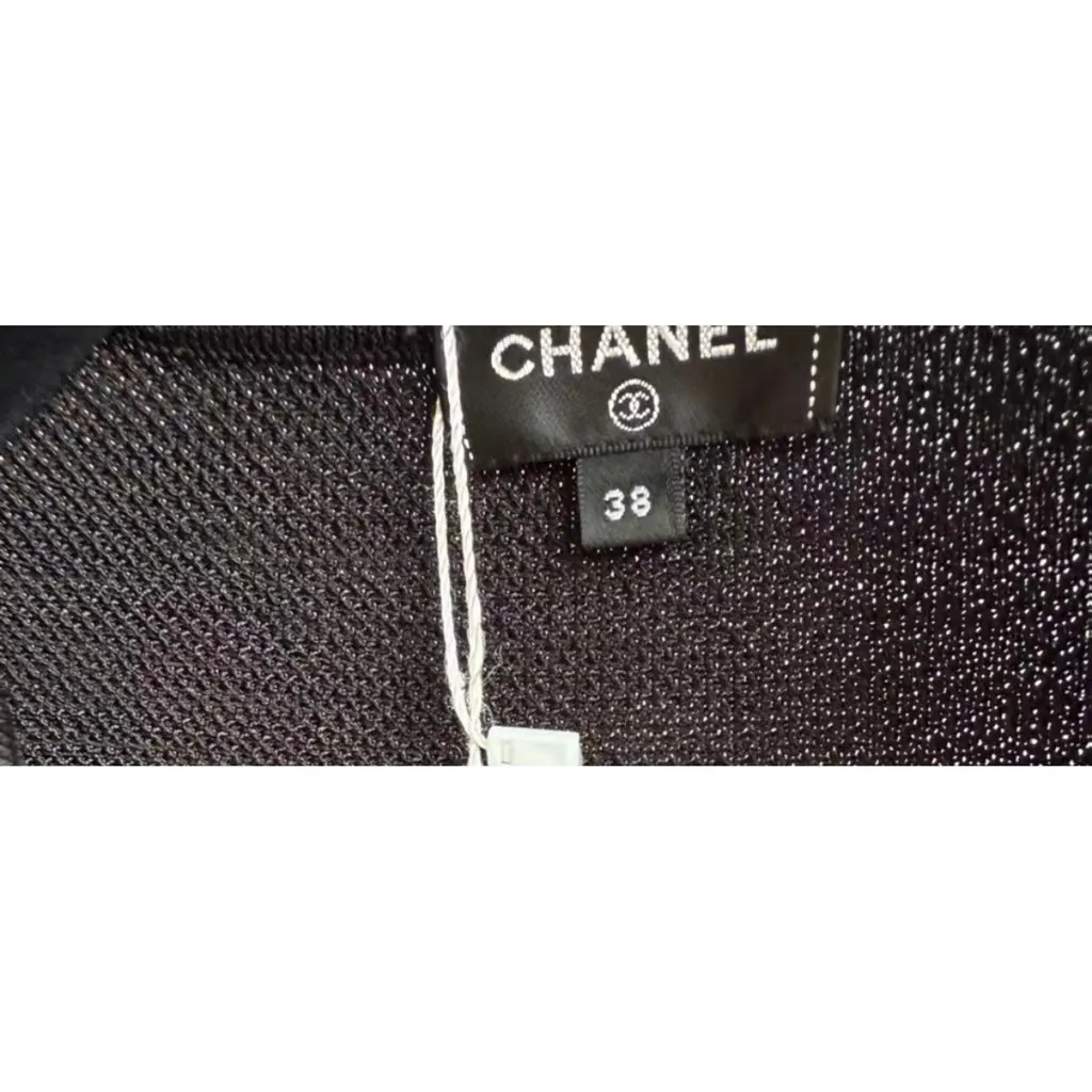 Chanel Black Viscose Dress Black Viscose Very good - Model View