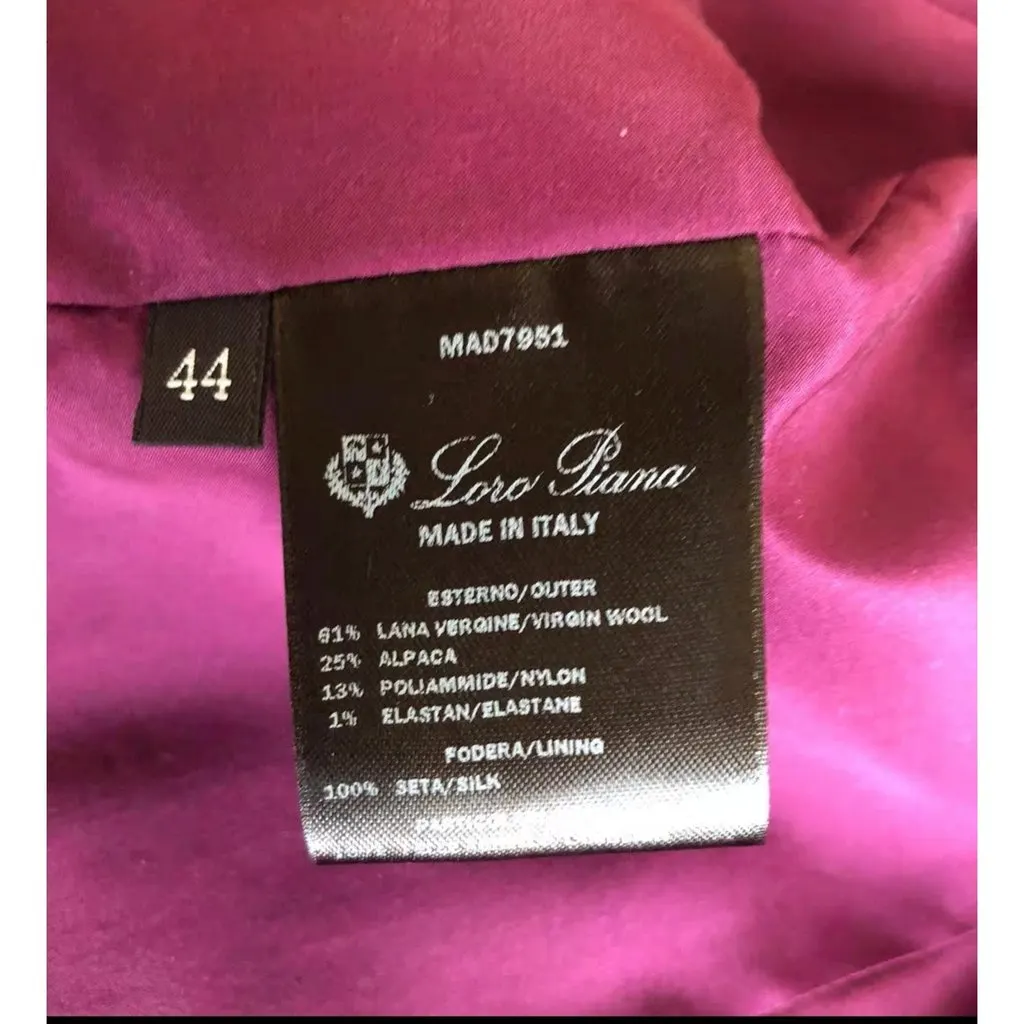 Loro Piana Traveller Wool Jacket MultiColor Wool Very good - Inside View