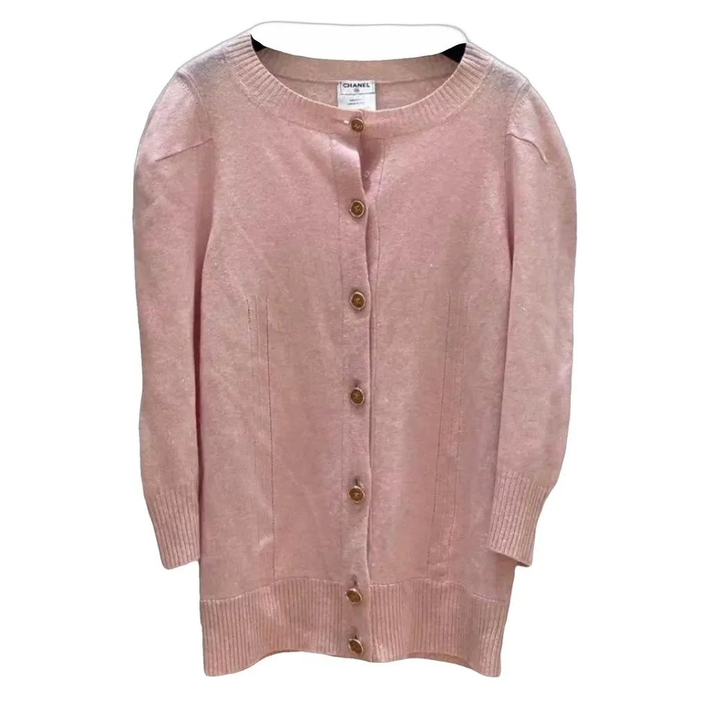 Chanel Pink Cashmere Knitwear Pink Cashmere Very good - Front View