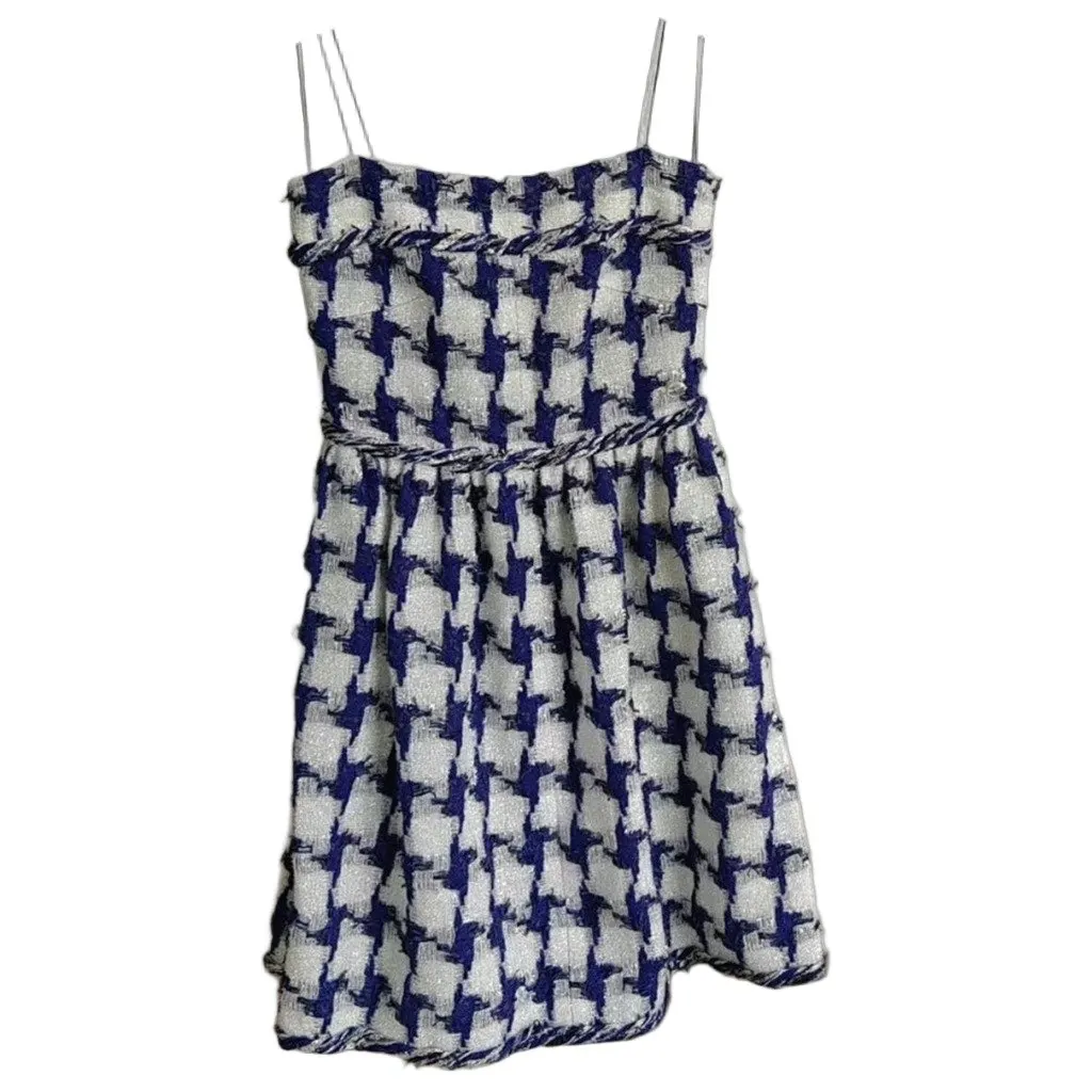 Chanel Tweed Dress MultiColor Tweed Very good - Front View