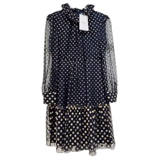 Celine Silk Dress MultiColor Silk Never worn, with tag - Front View