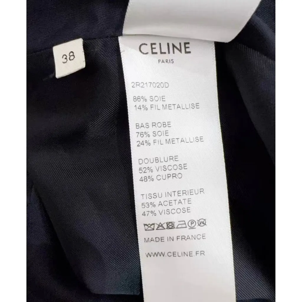 Celine Silk Dress MultiColor Silk Never worn, with tag - Box View