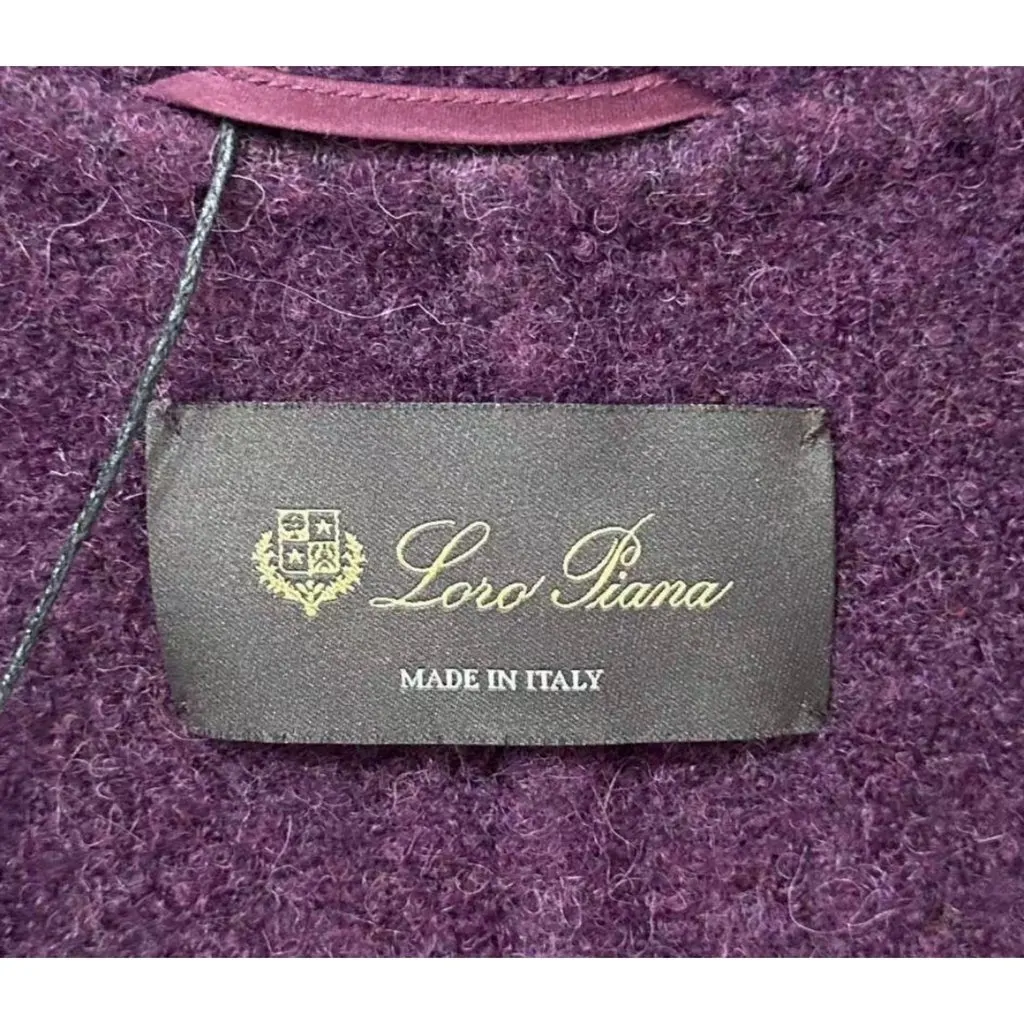 Loro Piana Wool Coat MultiColor Wool Very good - Back View
