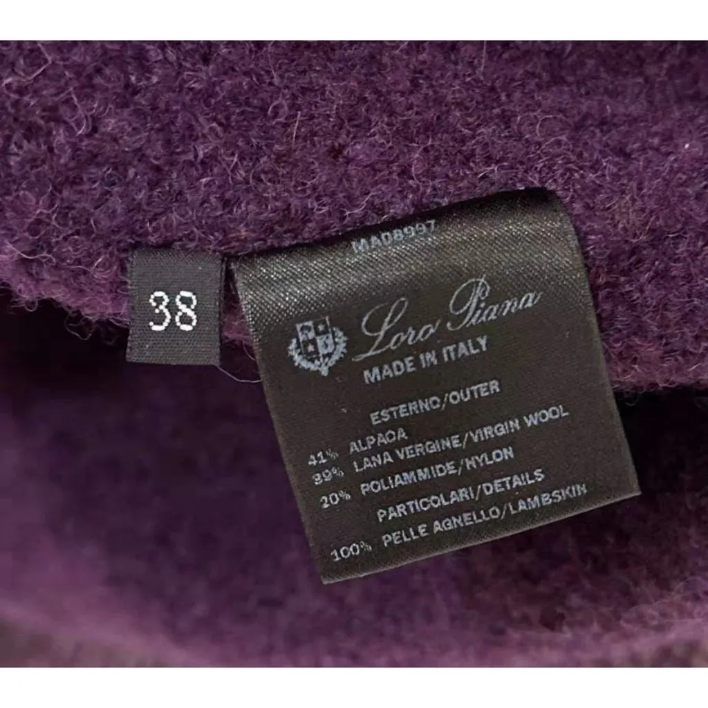 Loro Piana Wool Coat MultiColor Wool Very good - Inside View