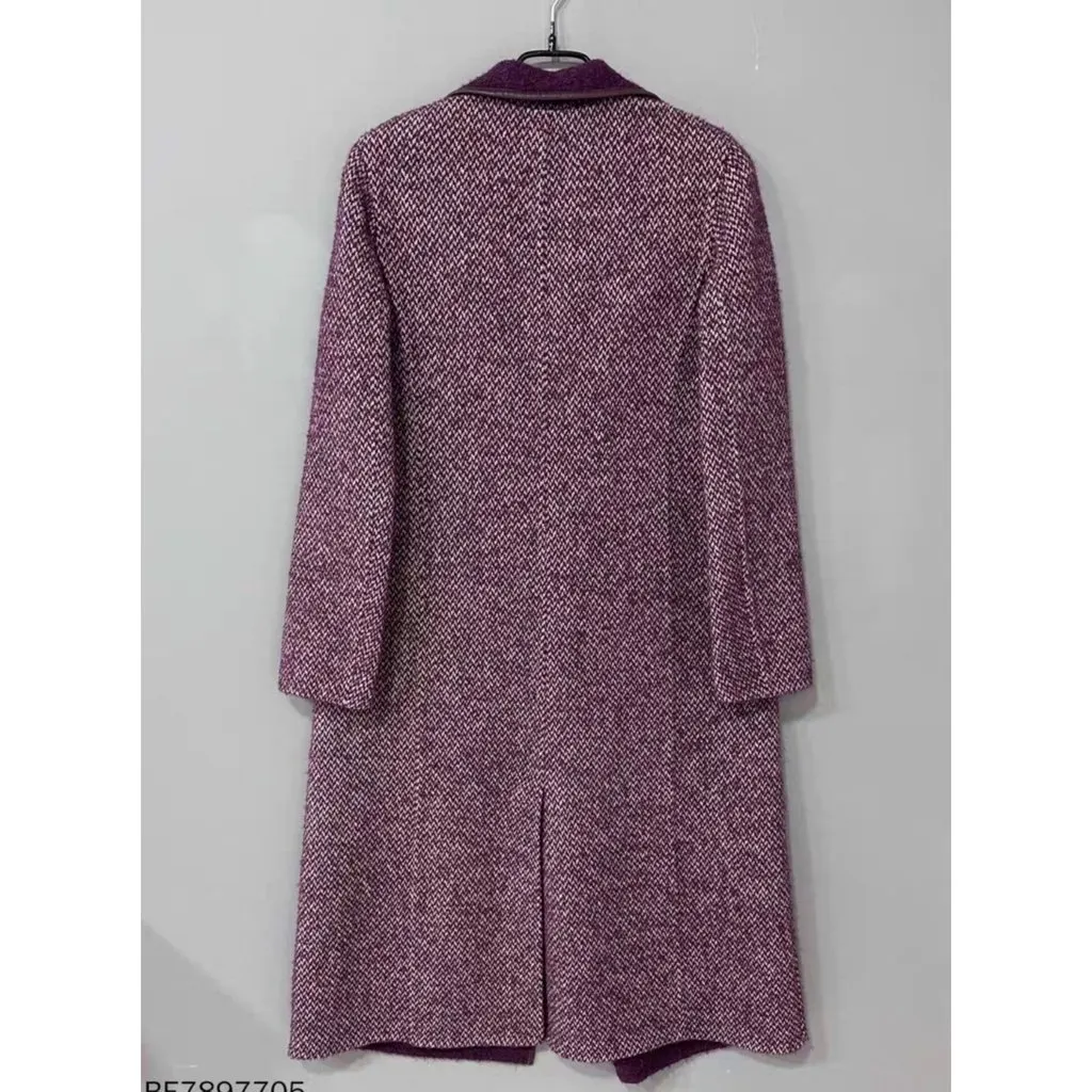 Loro Piana Wool Coat MultiColor Wool Very good - Model View