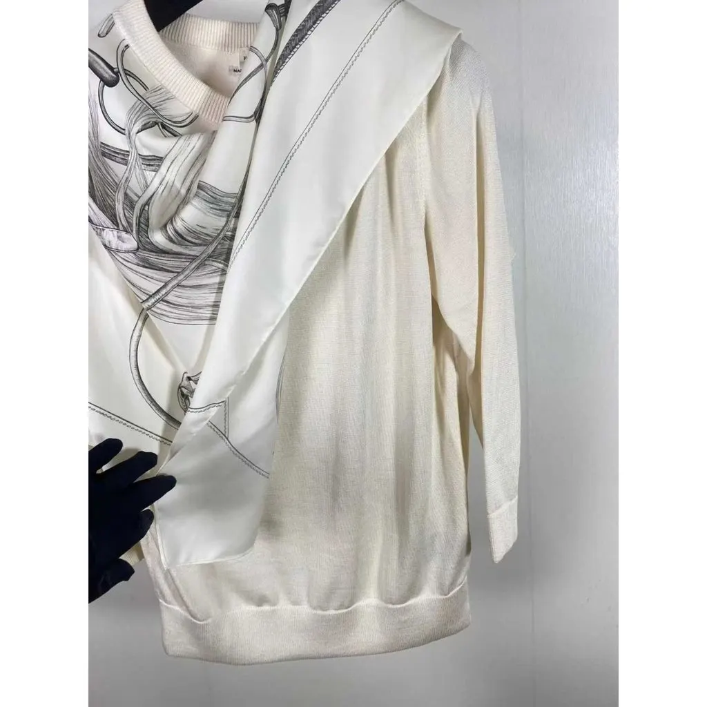 Hermes Silk Top MultiColor Silk Very good - Back View