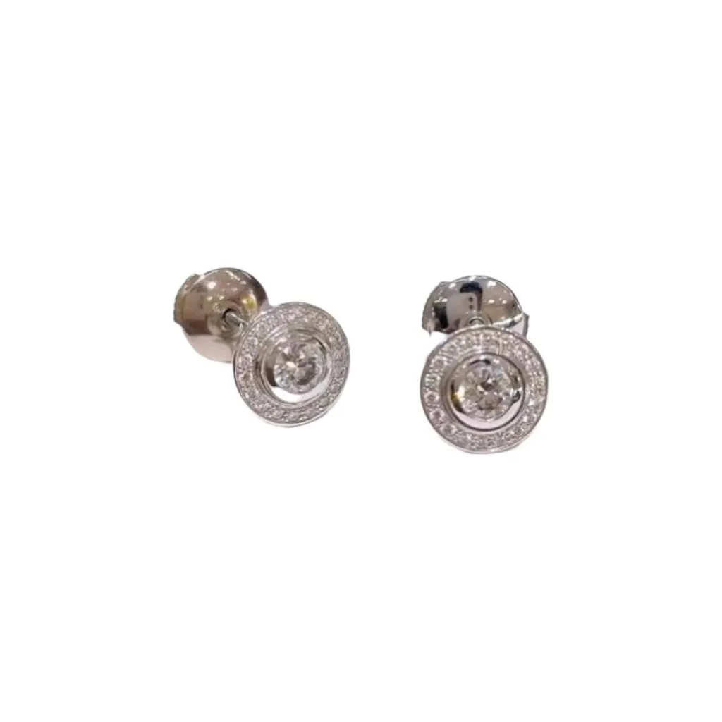 Cartier Neptune White Gold Earrings MultiColor White Gold Very good - Front View