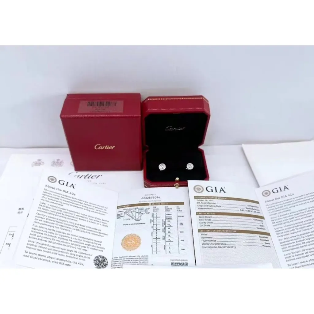 Cartier Neptune White Gold Earrings MultiColor White Gold Very good - Model View