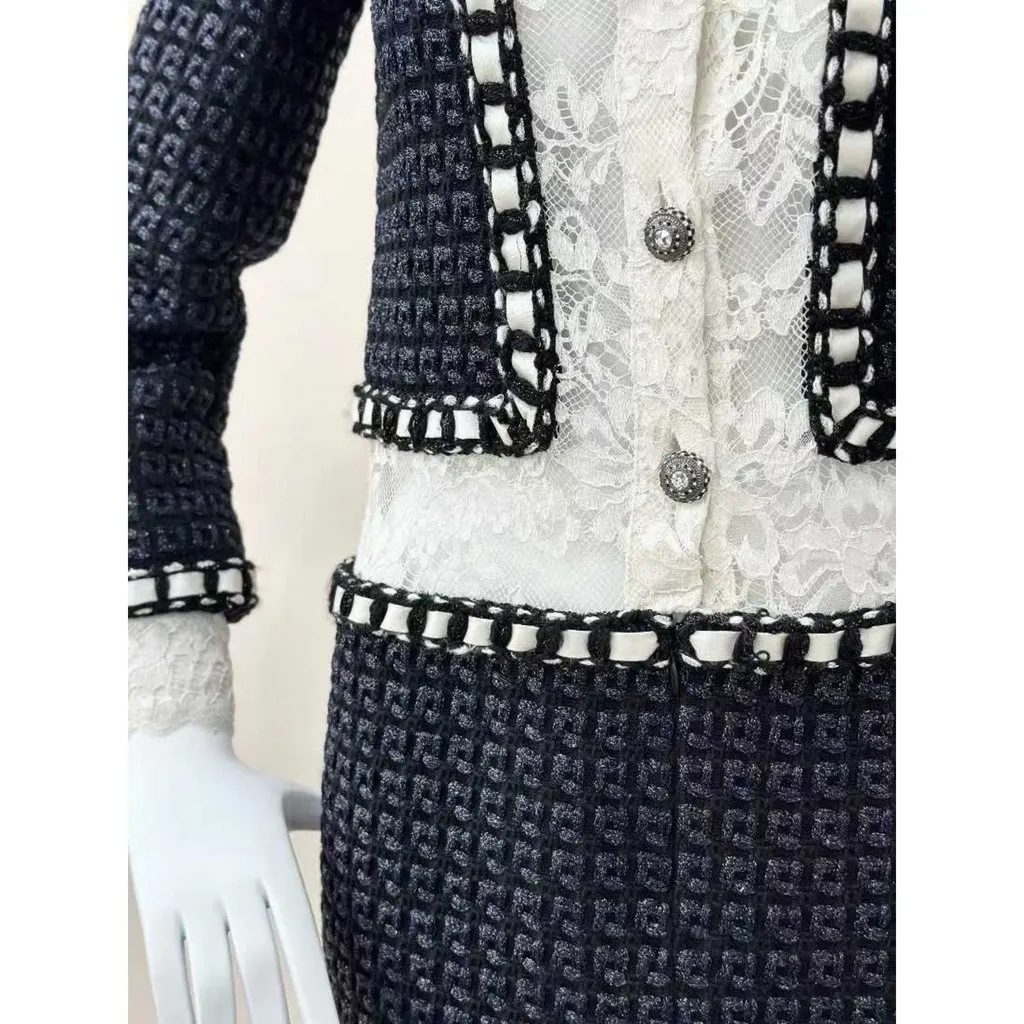 Chanel Wool Dress MultiColor Wool Very good - Inside View