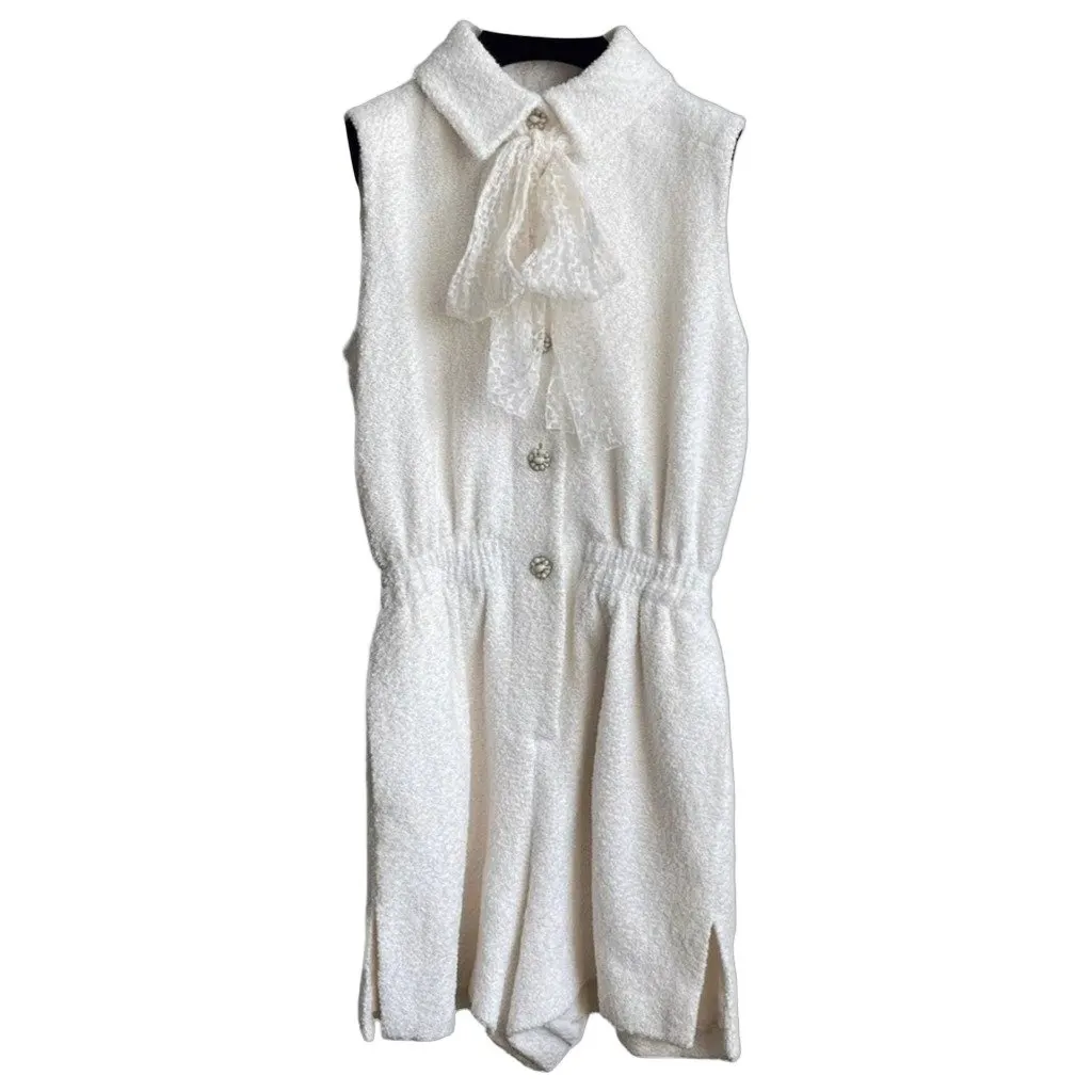 Chanel White Viscose Jumpsuit White Viscose Very good - Front View