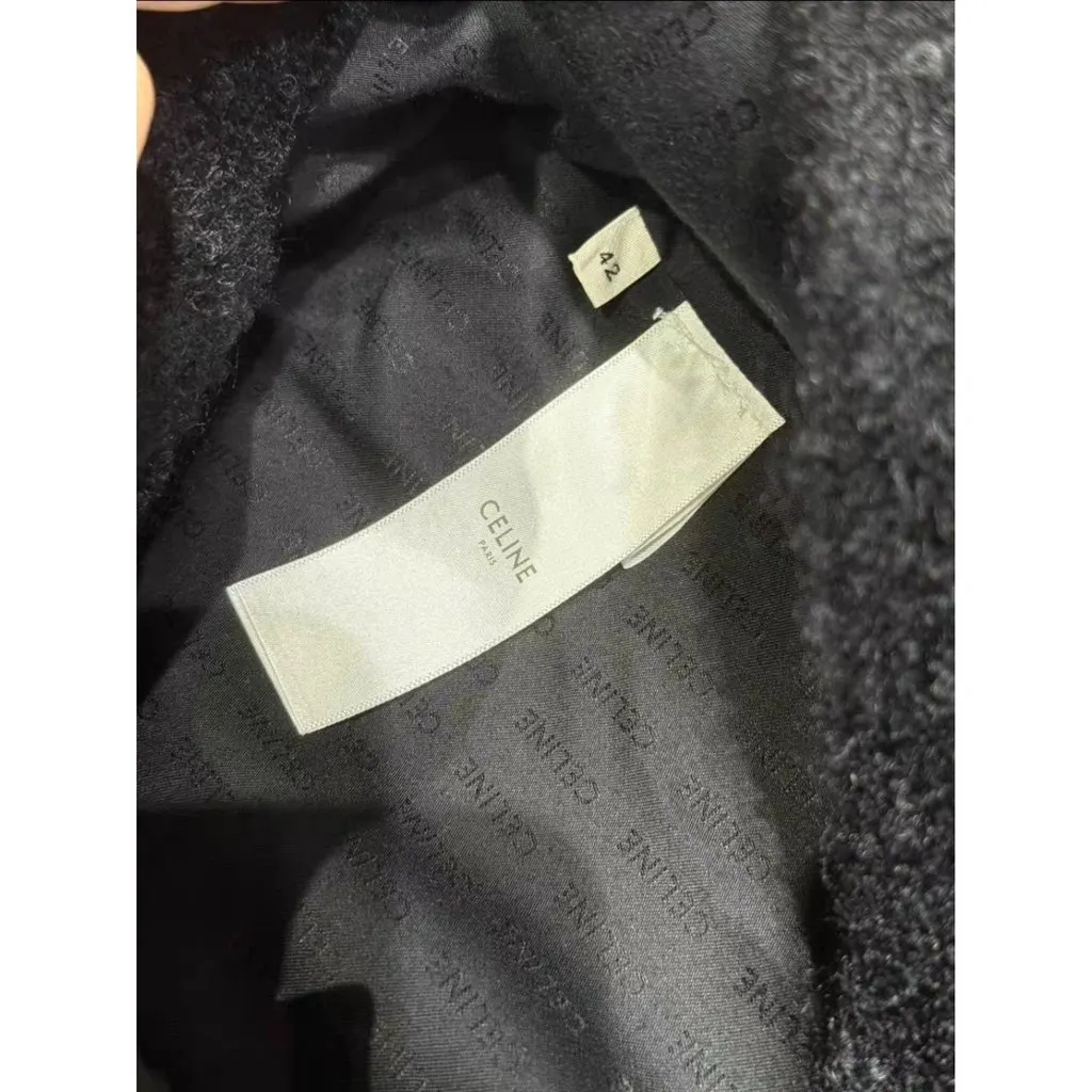 Celine Black Wool Jacket Black Wool Very good - Back View