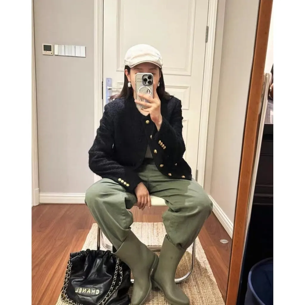 Celine Black Wool Jacket Black Wool Very good - Box View