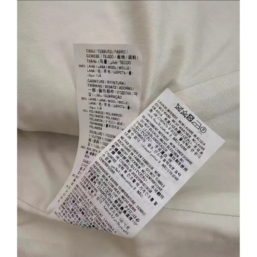 Saint Laurent Wool Jacket MultiColor Wool Never worn, with tag - Model View