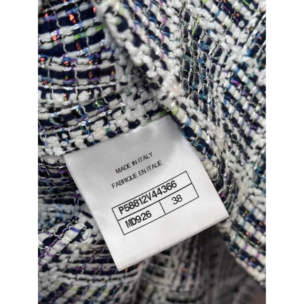 Chanel Tweed Dress MultiColor Tweed Very good - Inside View