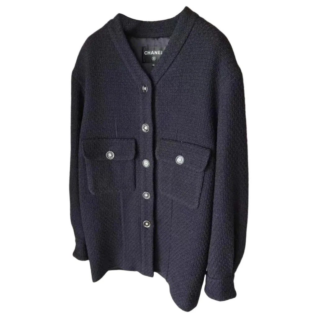 Chanel La Petite Veste Noire Wool Jacket MultiColor Wool Very good - Front View