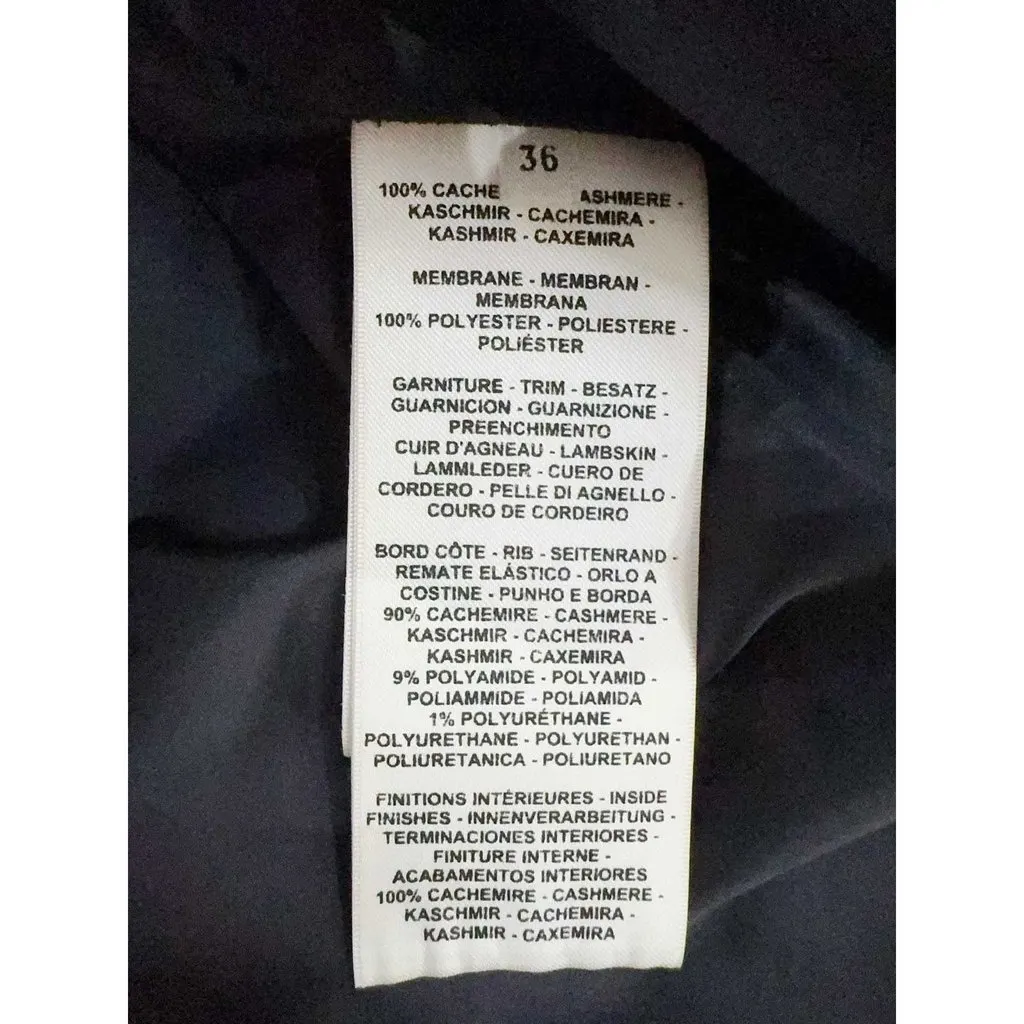 Hermes Black Cashmere Coat Black Cashmere Never worn, with tag - Box View