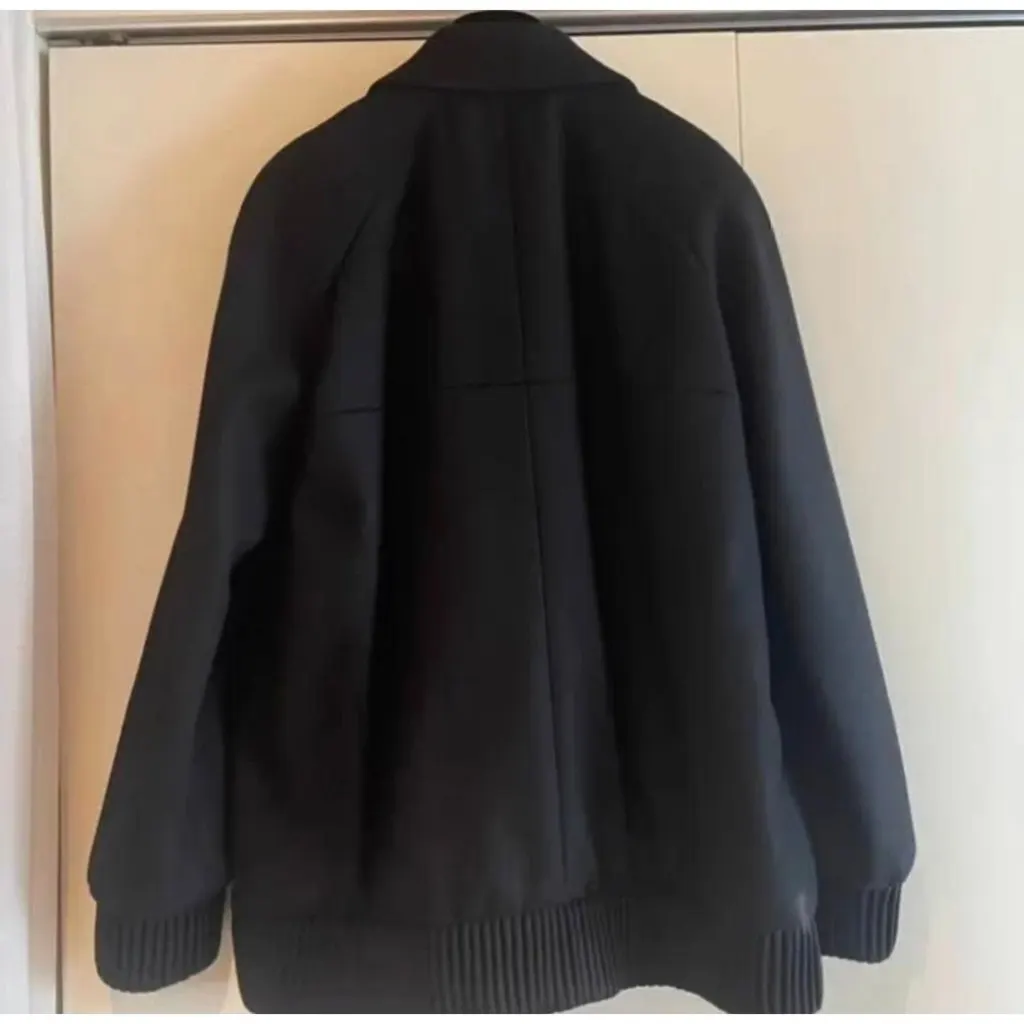 Chanel Black Cashmere Coat Black Cashmere Very good - Back View