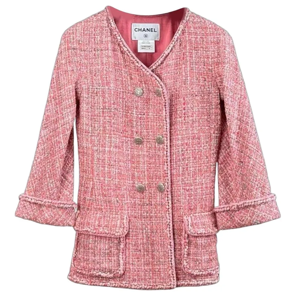Chanel La Petite Veste Noire Tweed Jacket MultiColor Tweed Very good - Front View