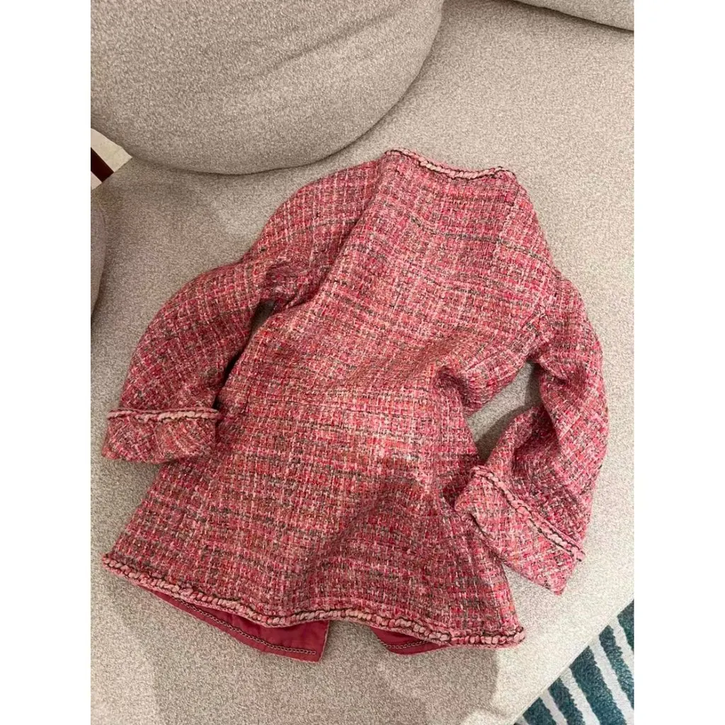 Chanel La Petite Veste Noire Tweed Jacket MultiColor Tweed Very good - Back View