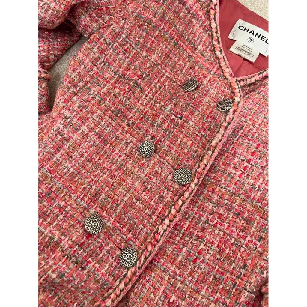 Chanel La Petite Veste Noire Tweed Jacket MultiColor Tweed Very good - Inside View