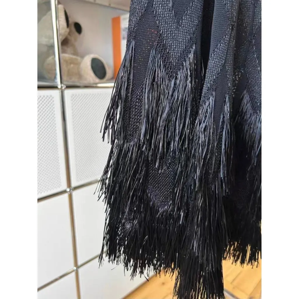 Alaïa Black Viscose Knitwear Black Viscose Never worn, with tag - Back View