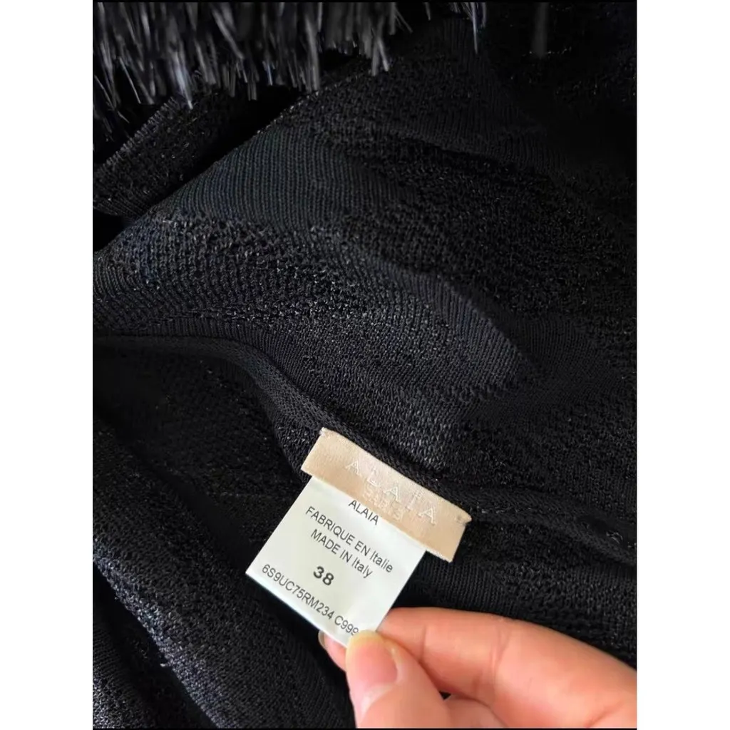 Alaïa Black Viscose Knitwear Black Viscose Never worn, with tag - Box View
