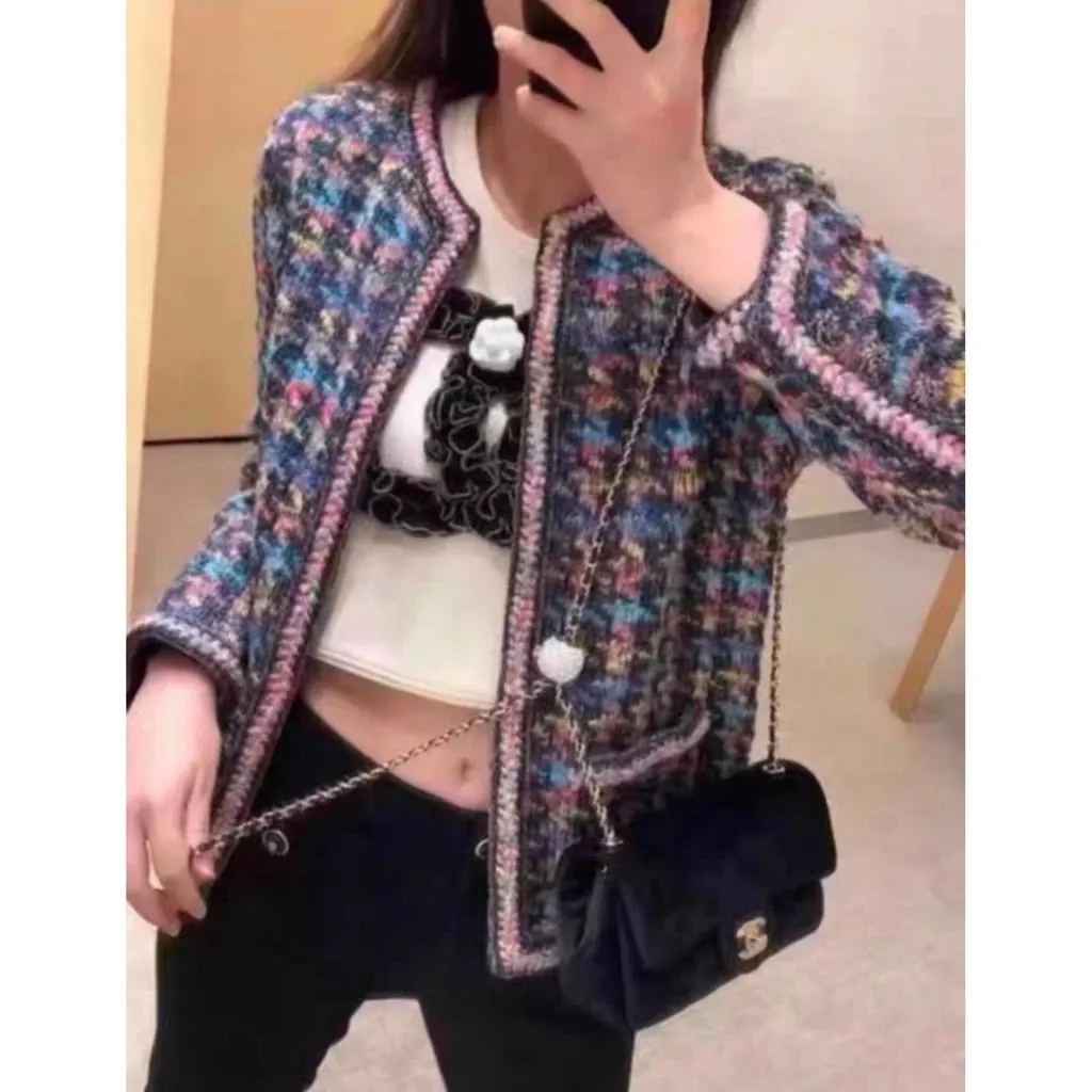Chanel La Petite Veste Noire Wool Jacket MultiColor Wool Very good - Box View
