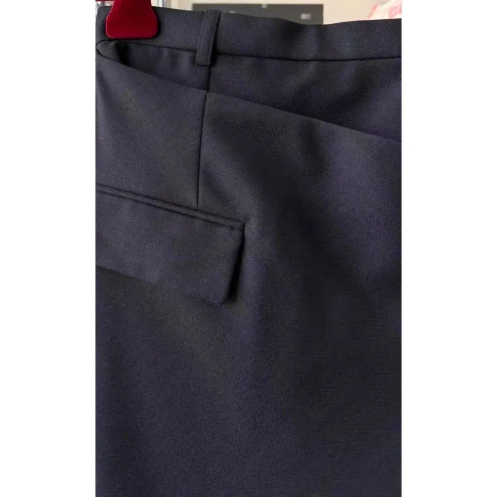 Hermes Black Wool Skirt Black Wool Never worn, with tag - Back View