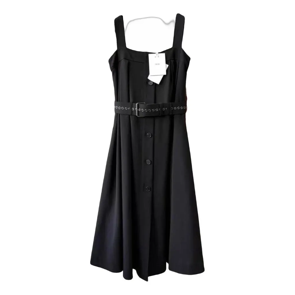 Dior Black Wool Dress Black Wool Never worn, with tag - Front View