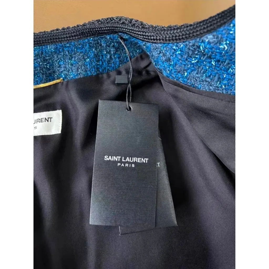 Saint Laurent Cotton Jacket MultiColor Cotton Never worn - Back View