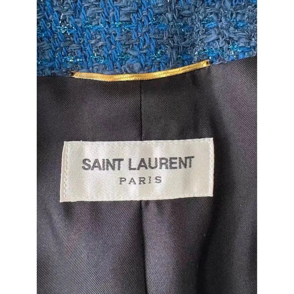 Saint Laurent Cotton Jacket MultiColor Cotton Never worn - Inside View