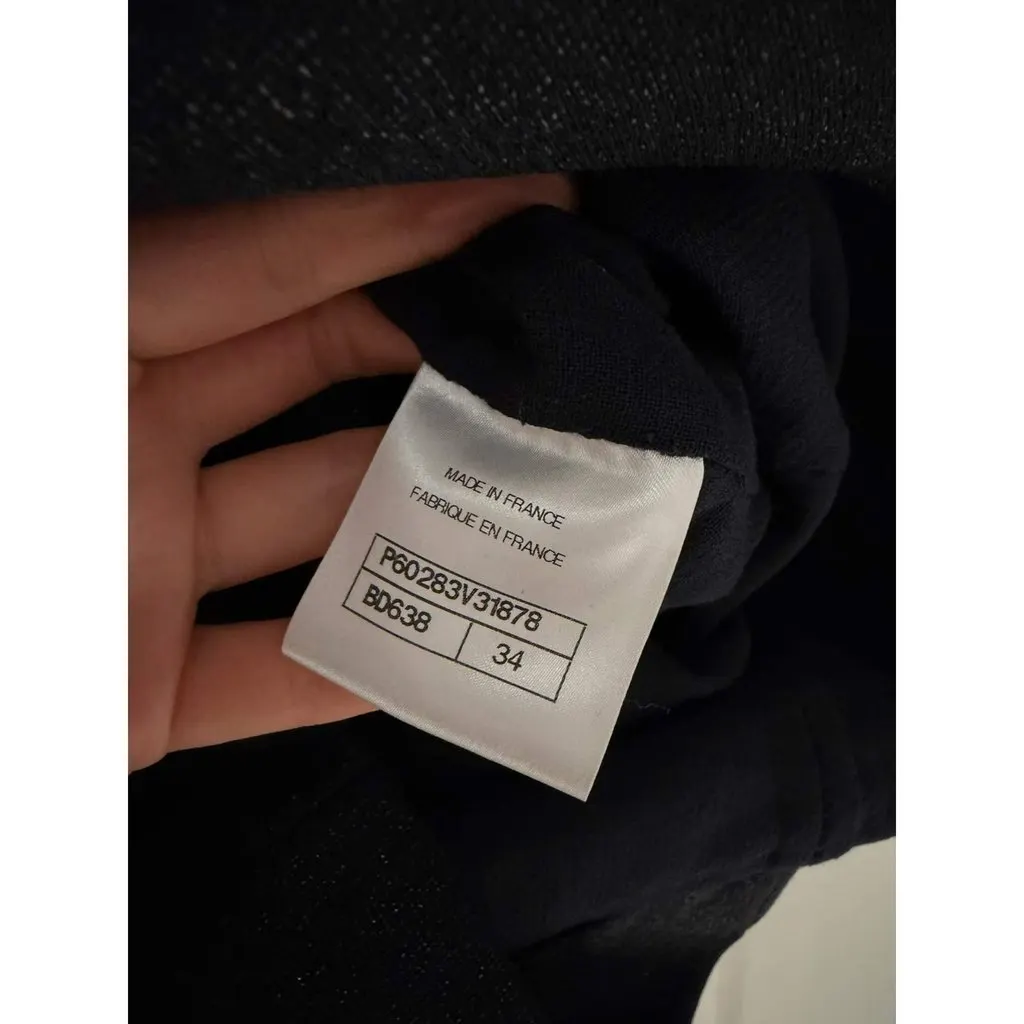 Chanel Wool Dress MultiColor Wool Very good - Inside View
