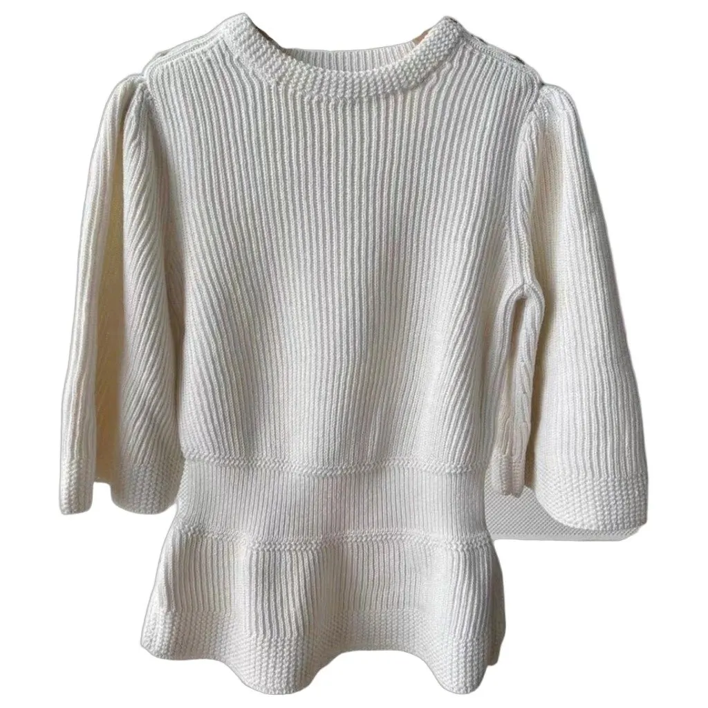 Chanel White Cotton Knitwear White Cotton Very good - Front View