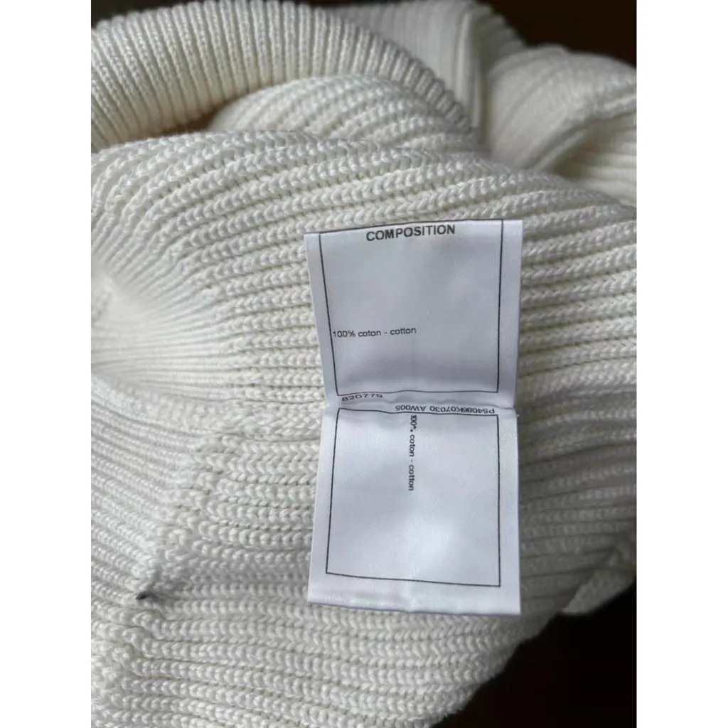 Chanel White Cotton Knitwear White Cotton Very good - Model View
