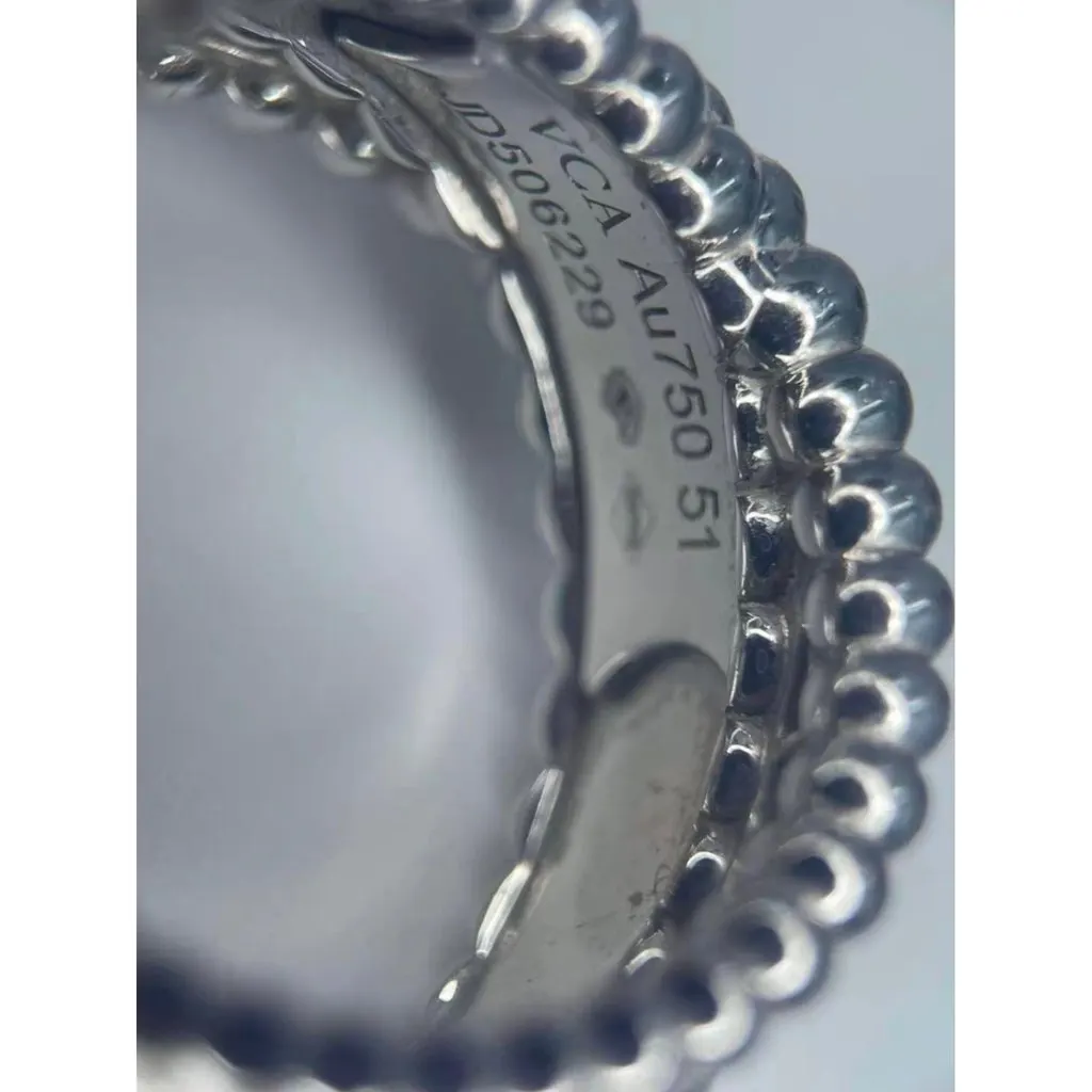 Van Cleef & Arpels Perlee White Gold Ring MultiColor White Gold Very good - Inside View