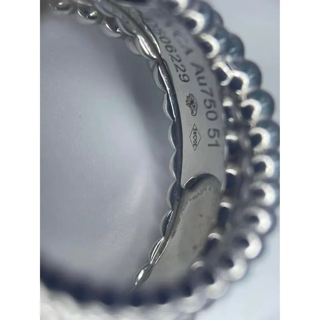 Van Cleef & Arpels Perlee White Gold Ring MultiColor White Gold Very good - Model View