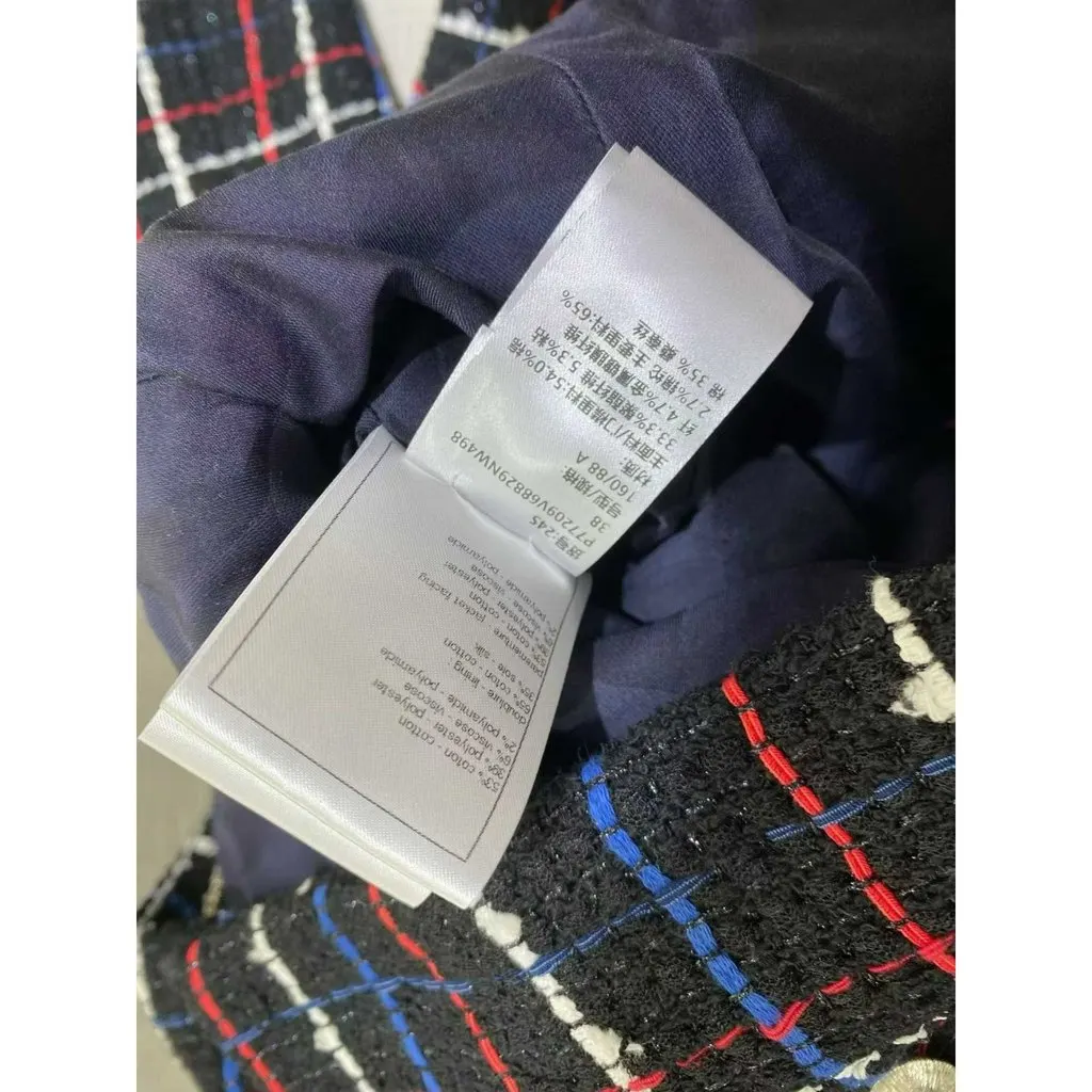 Chanel La Petite Veste Noire Tweed Jacket MultiColor Tweed Never worn, with tag - Model View