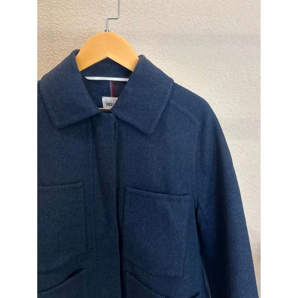 Hermes Wool Coat MultiColor Wool Very good - Inside View