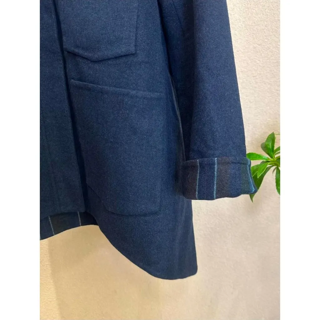 Hermes Wool Coat MultiColor Wool Very good - Model View