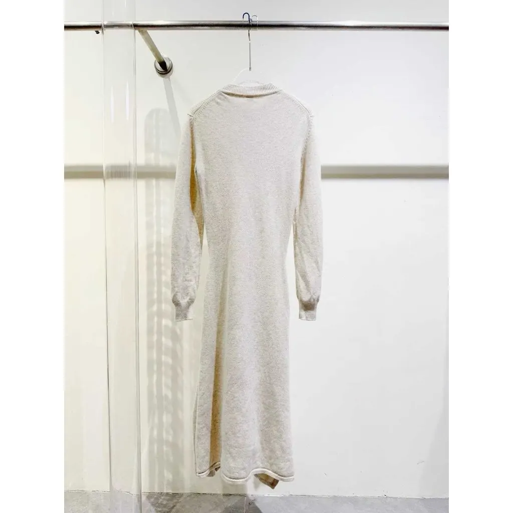 Hermes Twillaine Cashmere Dress MultiColor Cashmere Never worn, with tag - Back View