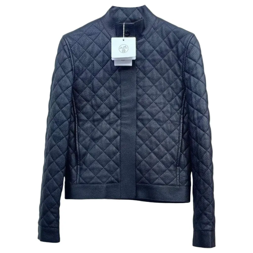 Hermes Leather Jacket MultiColor Leather Never worn, with tag - Front View