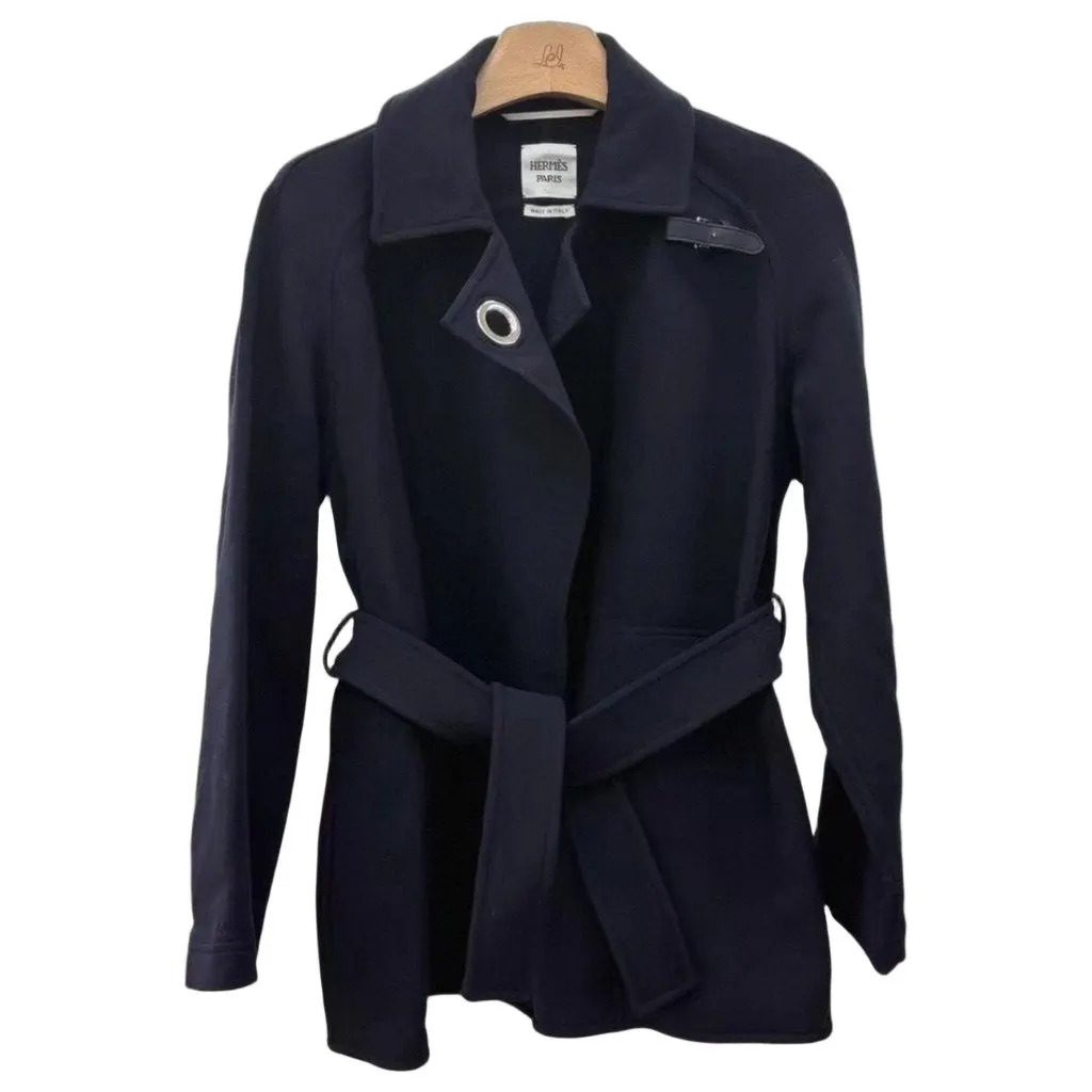 Hermes Wool Coat MultiColor Wool Never worn, with tag - Front View