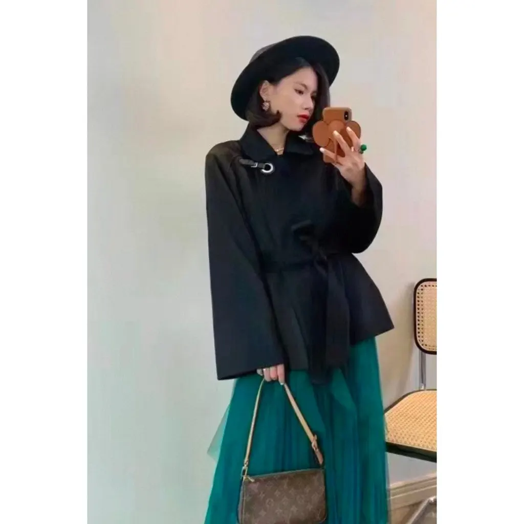 Hermes Wool Coat MultiColor Wool Never worn, with tag - Inside View