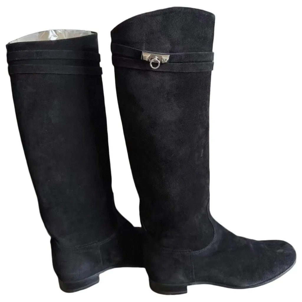 Hermes Suede Boots MultiColor Suede Very good - Front View